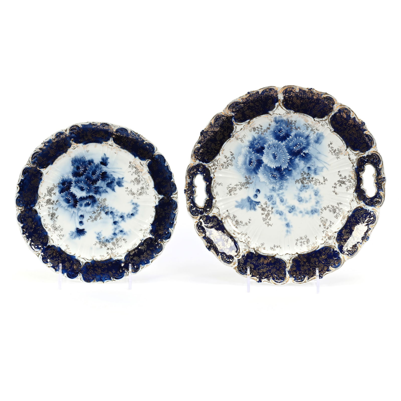 (2) Plates, Unmarked R.S. Prussia (1 of 2)