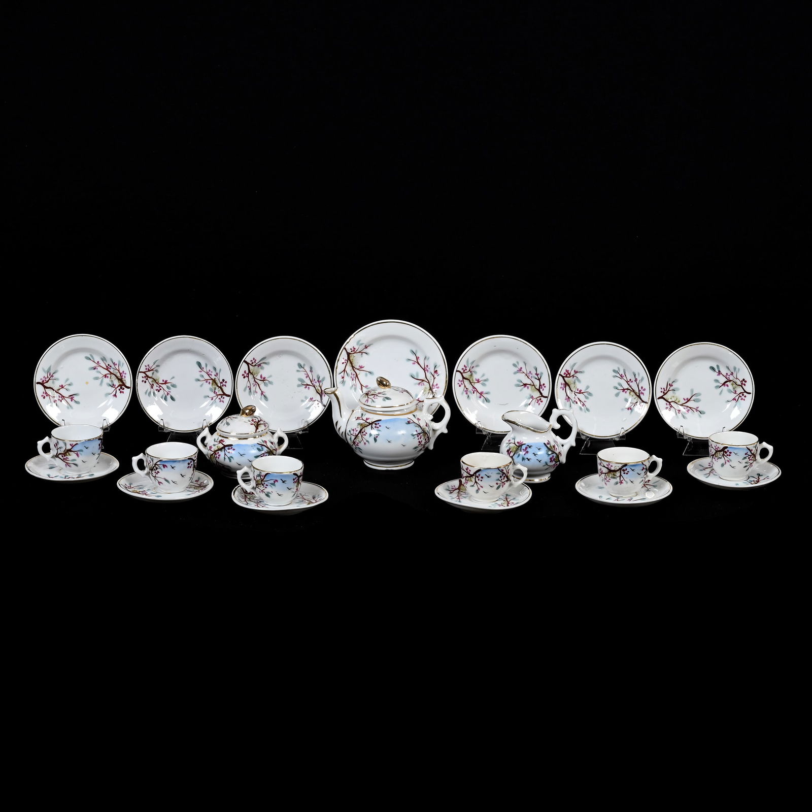 Child's Tea Set, Unmarked Prussia Style (1 of 4)