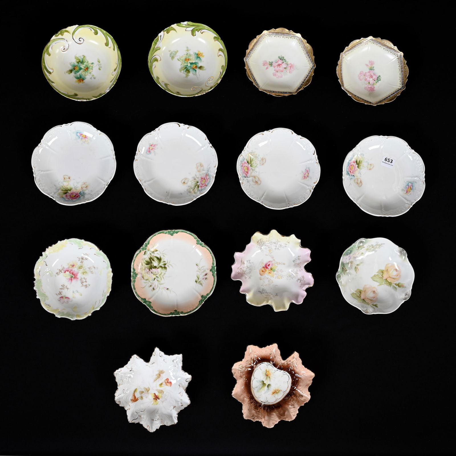 (14) Berry Dishes, Unmarked R.S. Prussia (1 of 3)