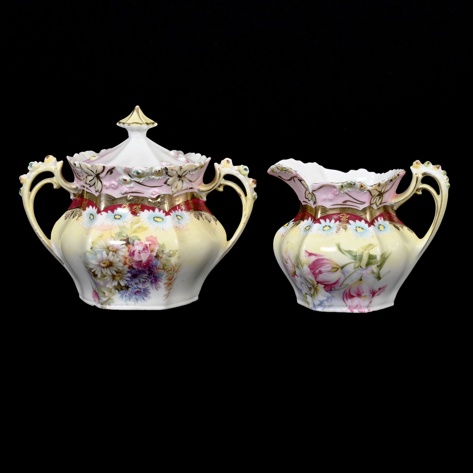 Creamer & Sugar Set, R.S. Steeple Mark (1 of 5)