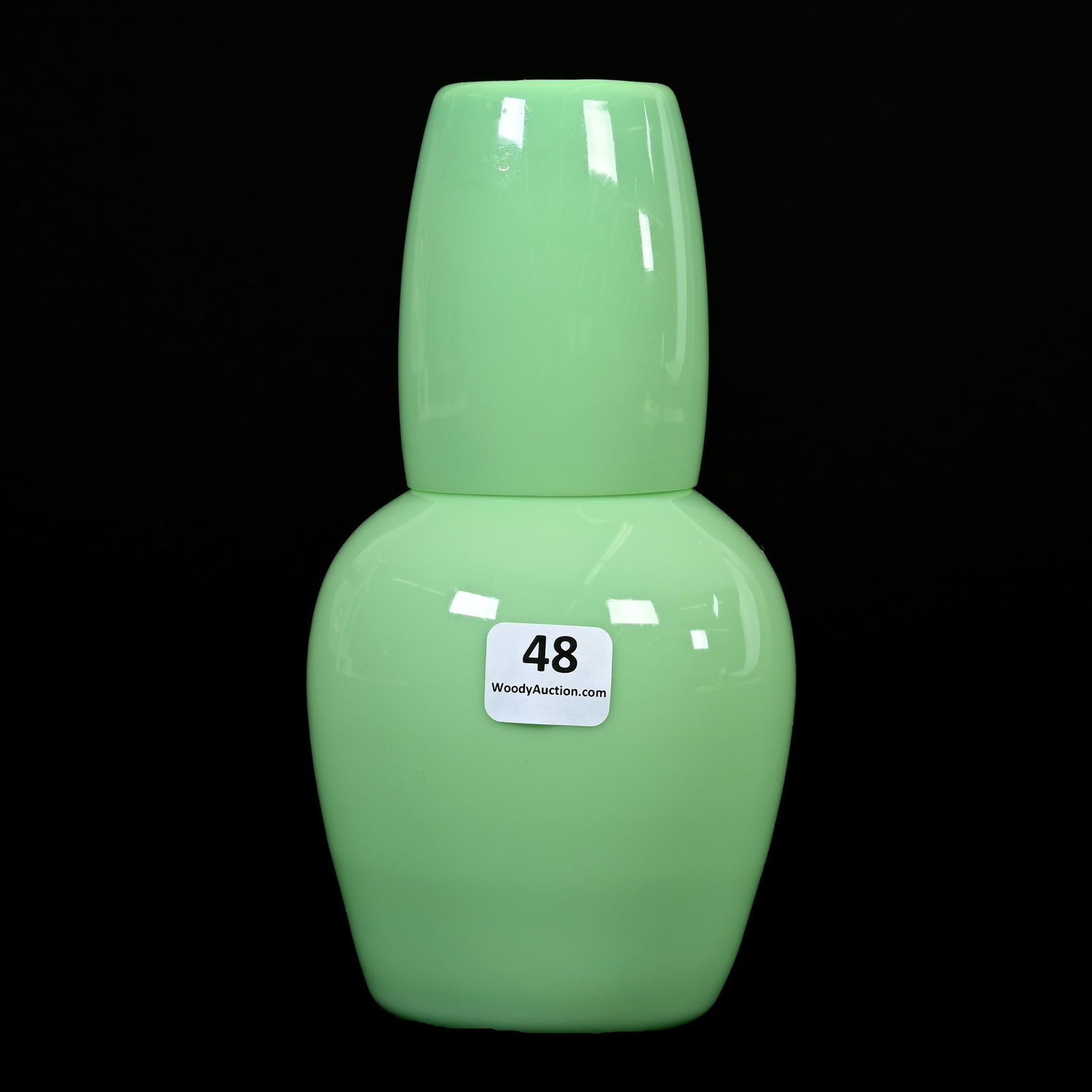 Tumble-Up, Fenton Green Opaque Glass (1 of 4)