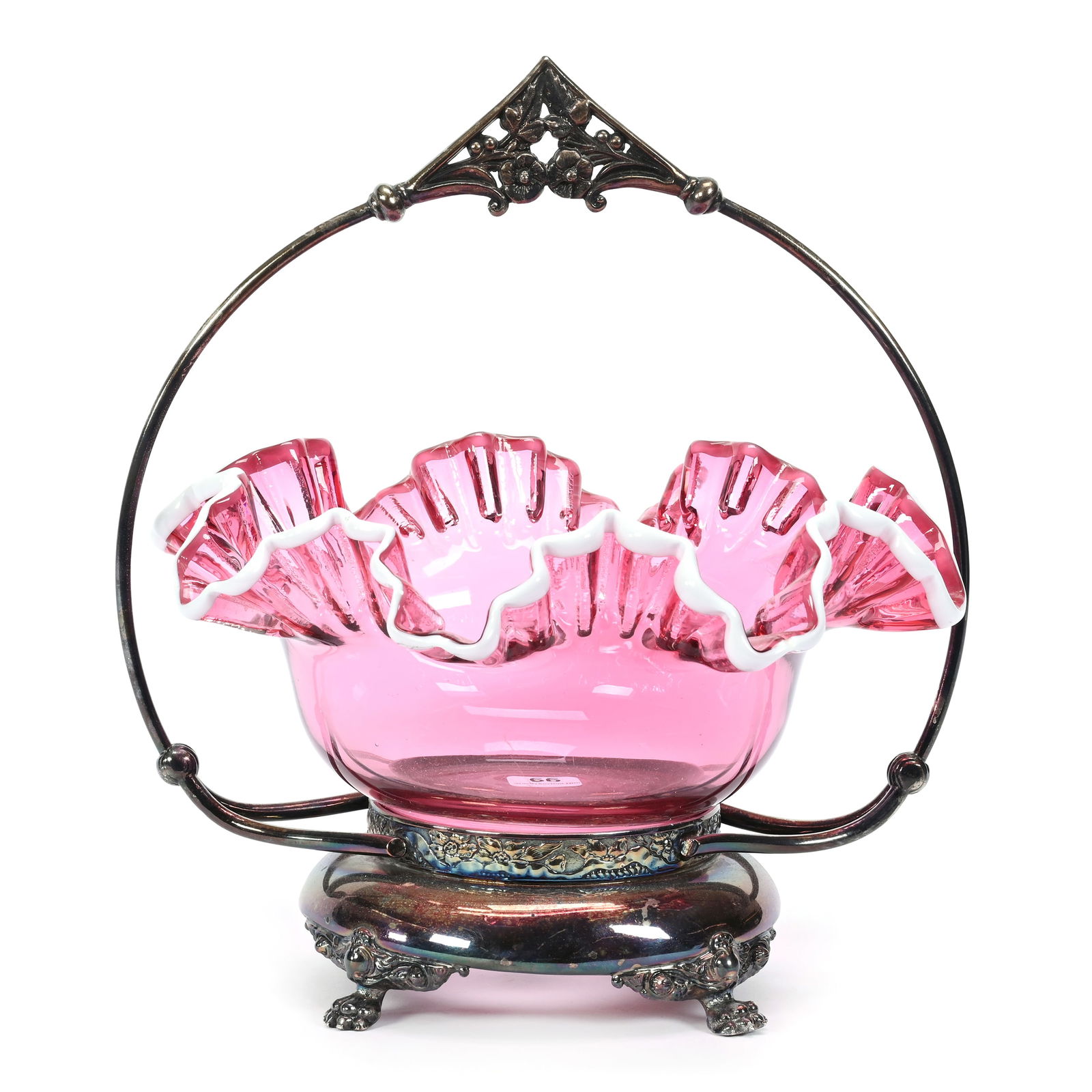 Brides Basket, Fenton Art Glass Bowl (1 of 4)