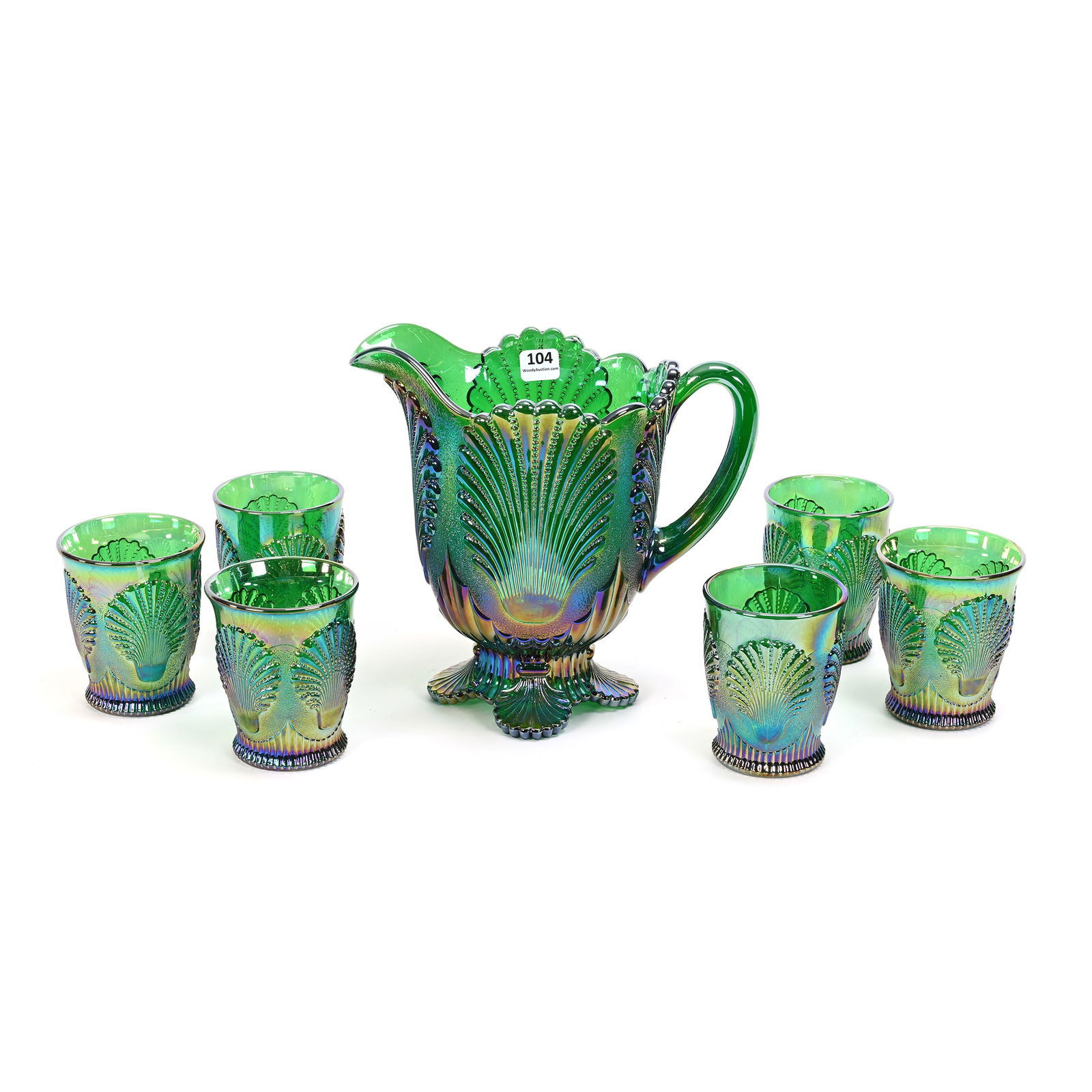 Pitcher Set, Contemporary Carnival Glass (1 of 3)