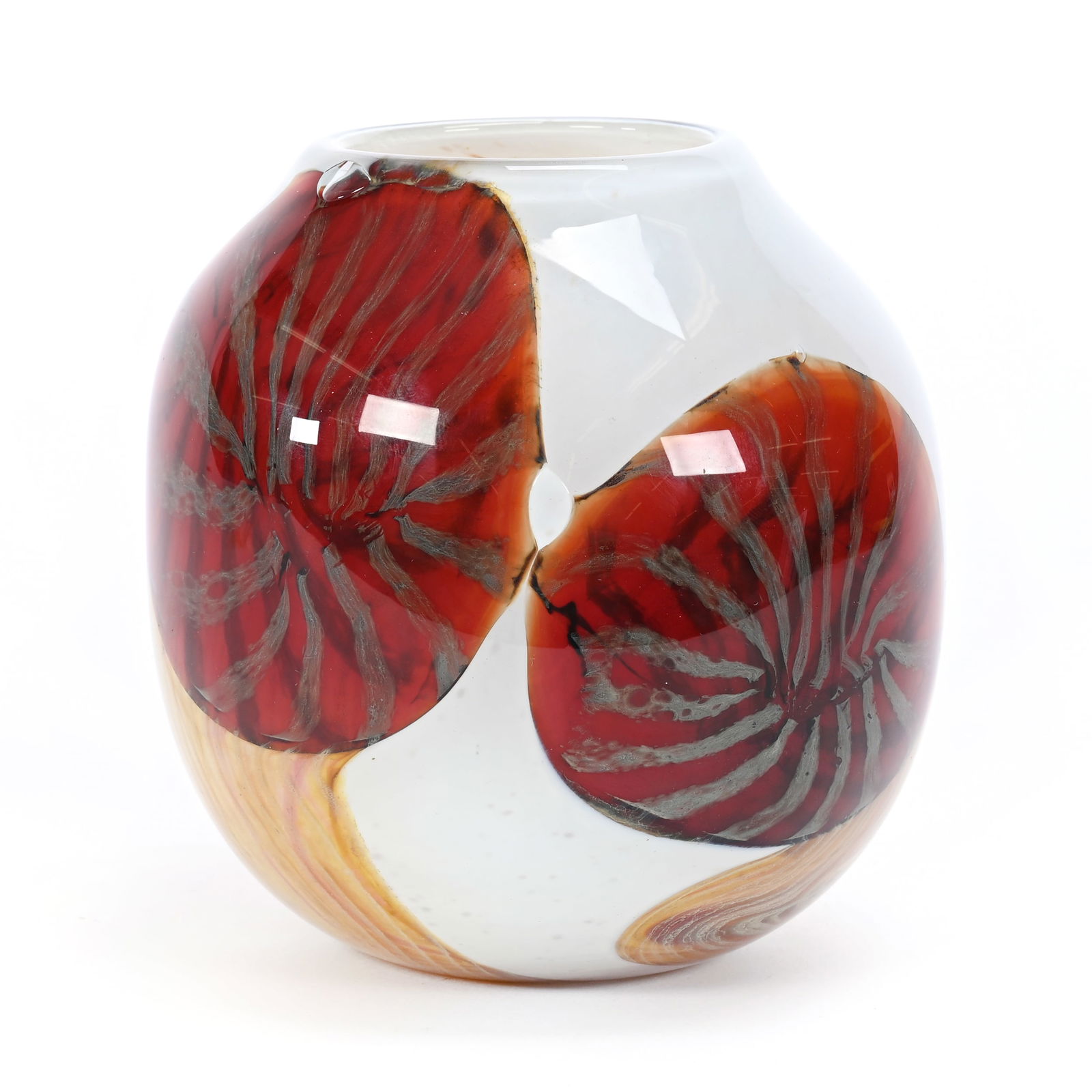 Vase, Art Glass Signed Boyd & Ballentine (1 of 4)