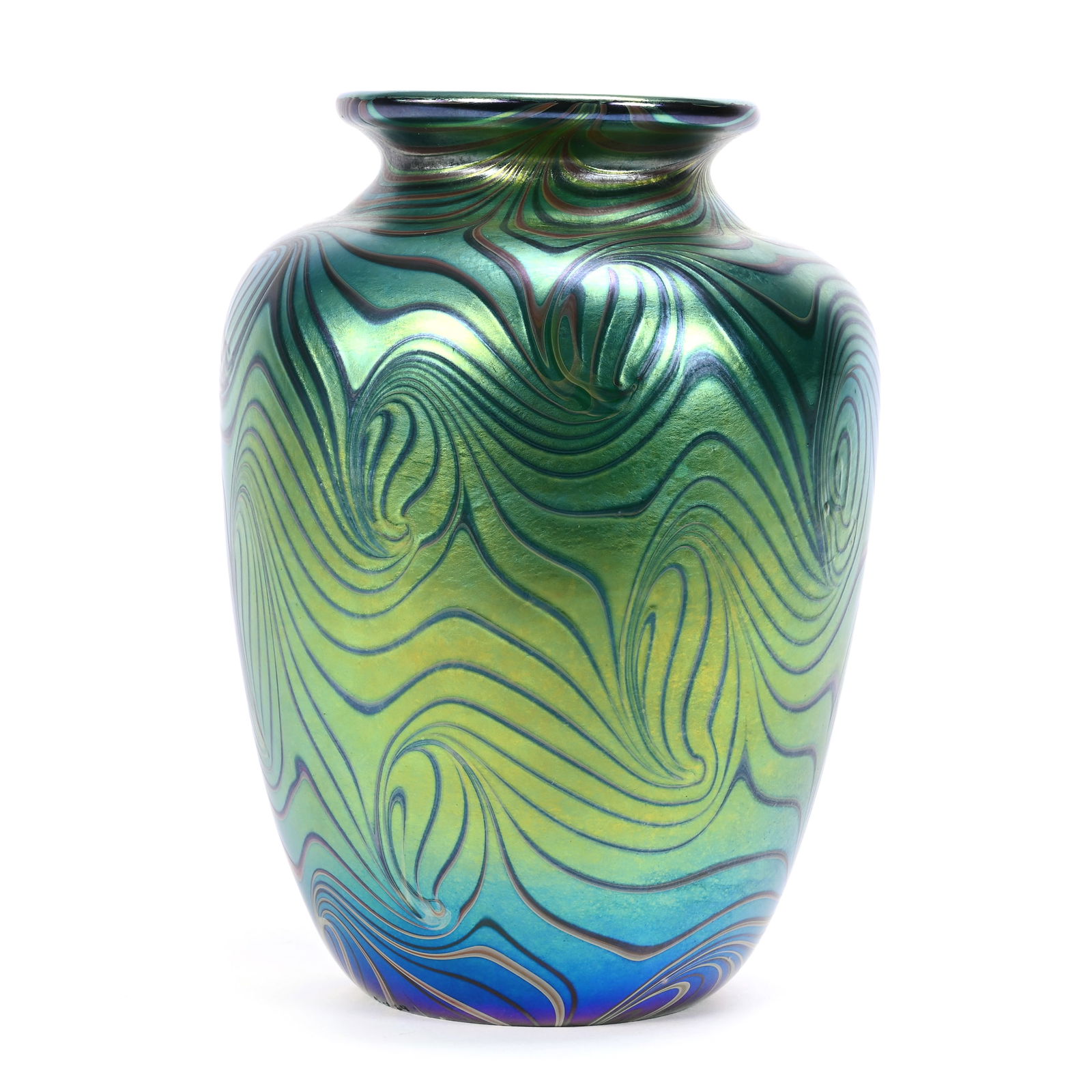 Vase Signed Orient & Flume Contemporary Art Glass (1 of 5)