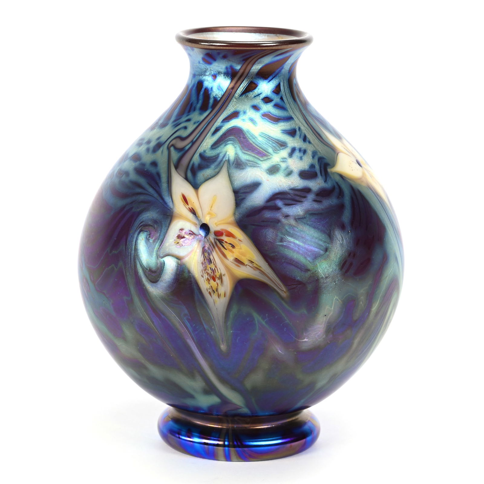 Vase Signed Orient & Flume Contemporary Art Glass (1 of 3)