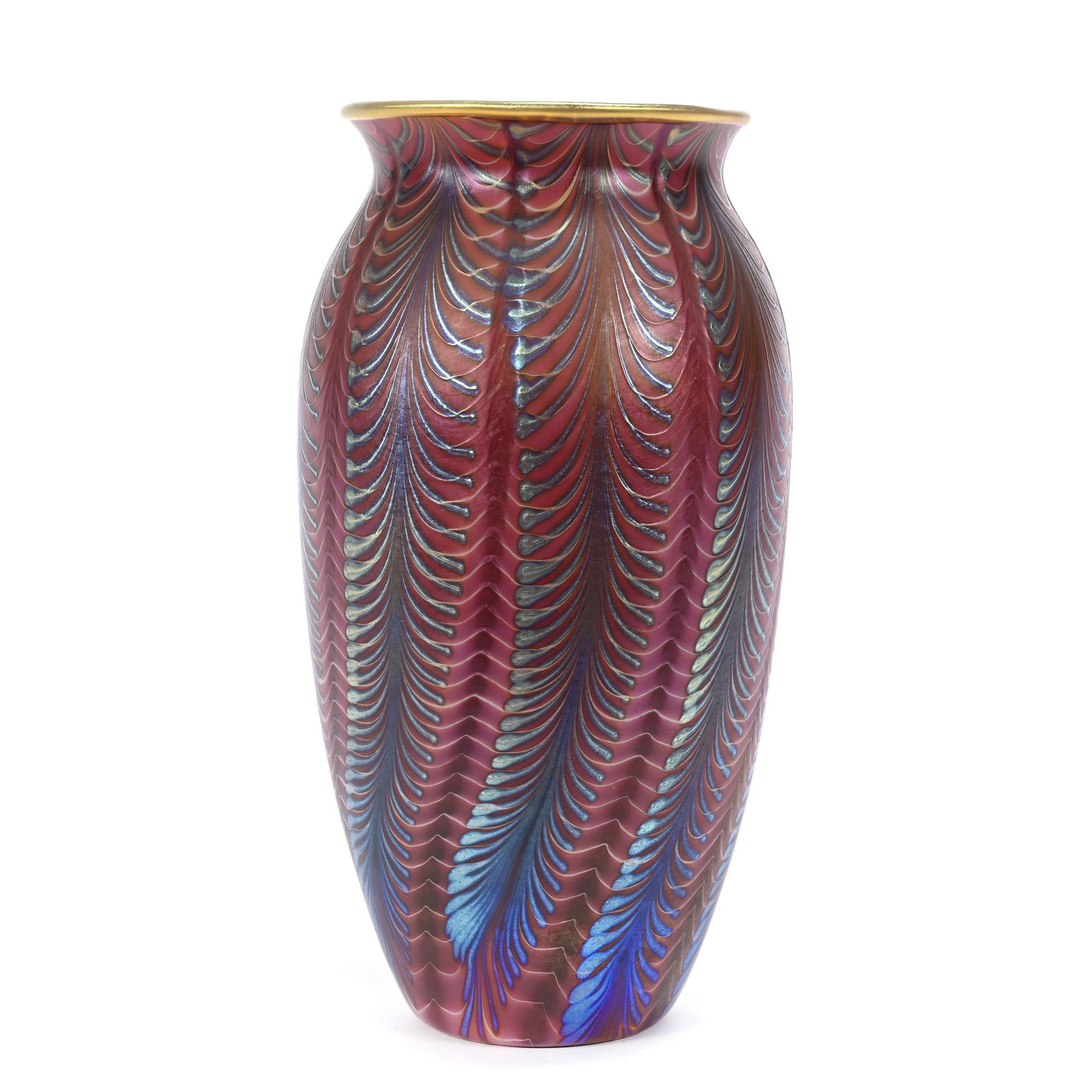 Vase Signed Lundberg Studios Contemporary Art Glass (1 of 4)