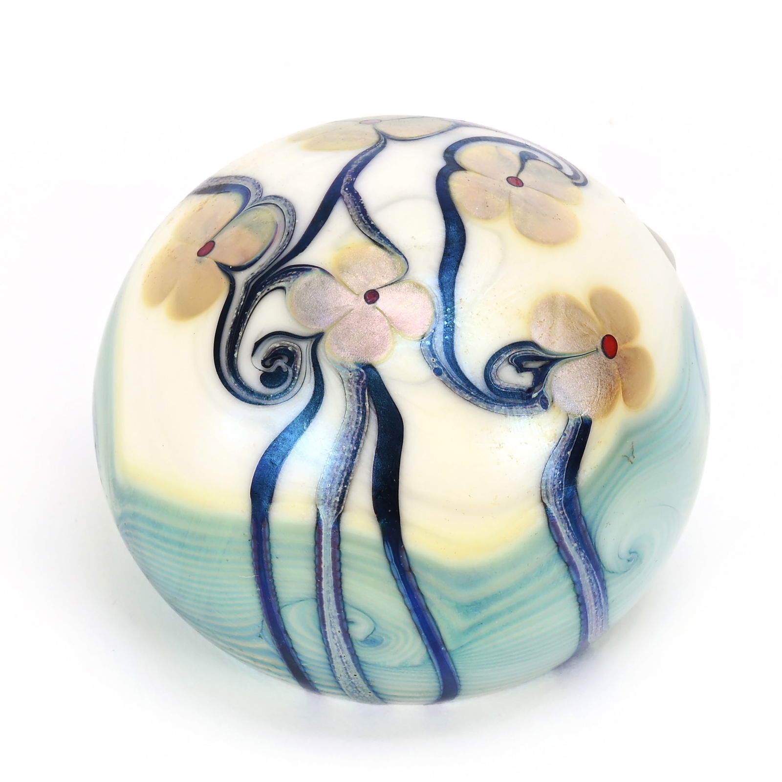 Paperweight Signed Orient & Flume Art Glass (1 of 4)