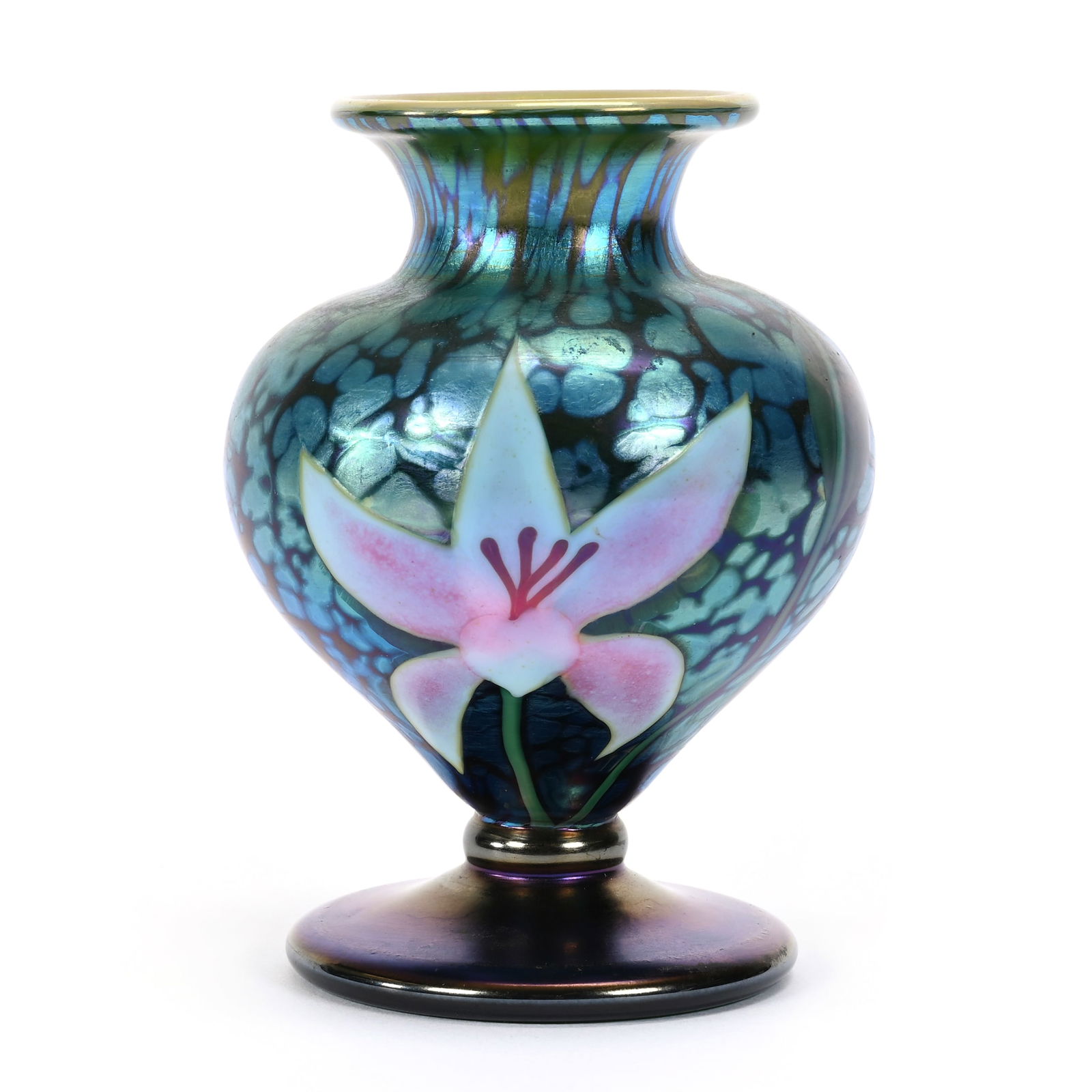 Vase Signed Orient & Flume Contemporary Art Glass (1 of 3)