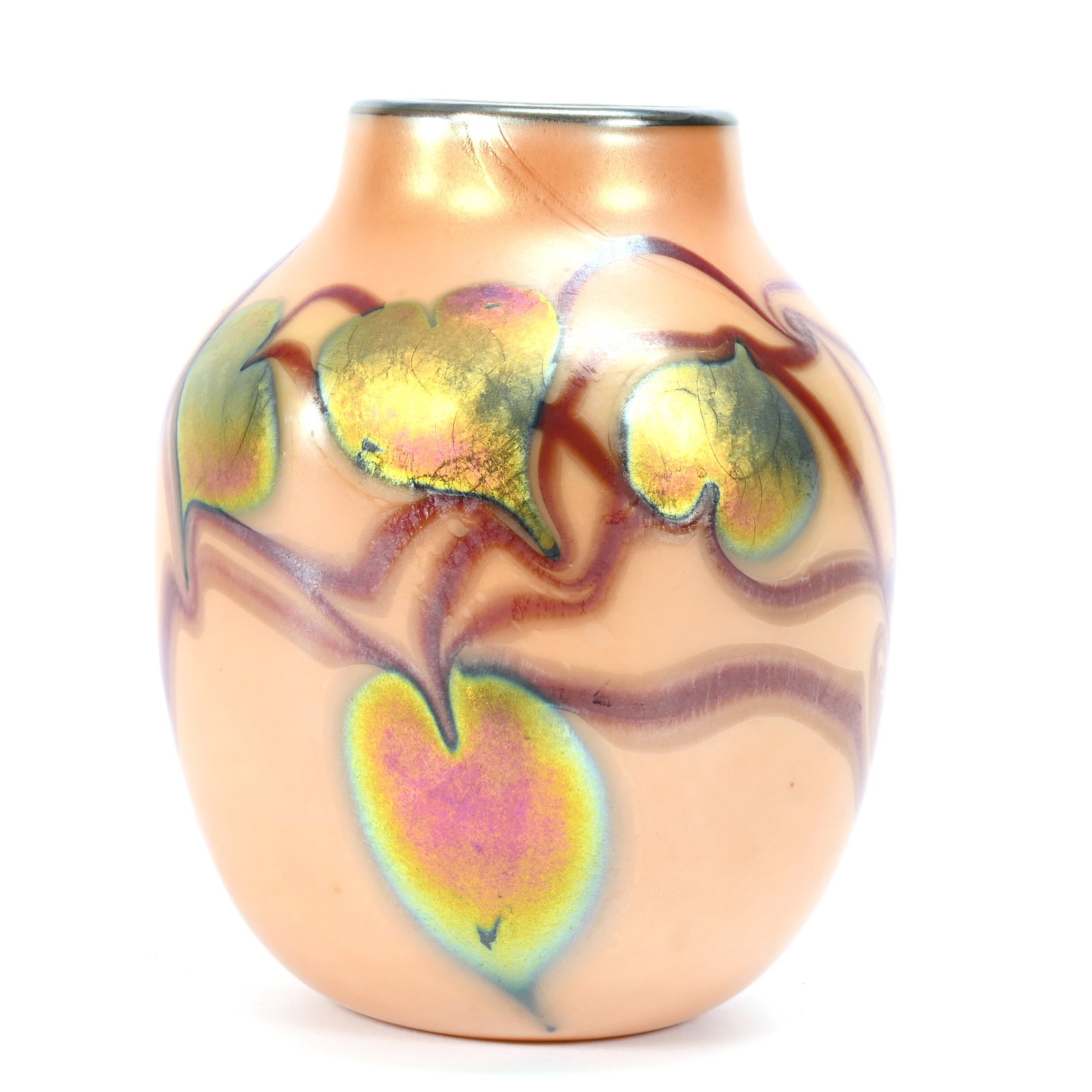 Vase Signed Orient & Flume Contemporary Art Glass (1 of 4)