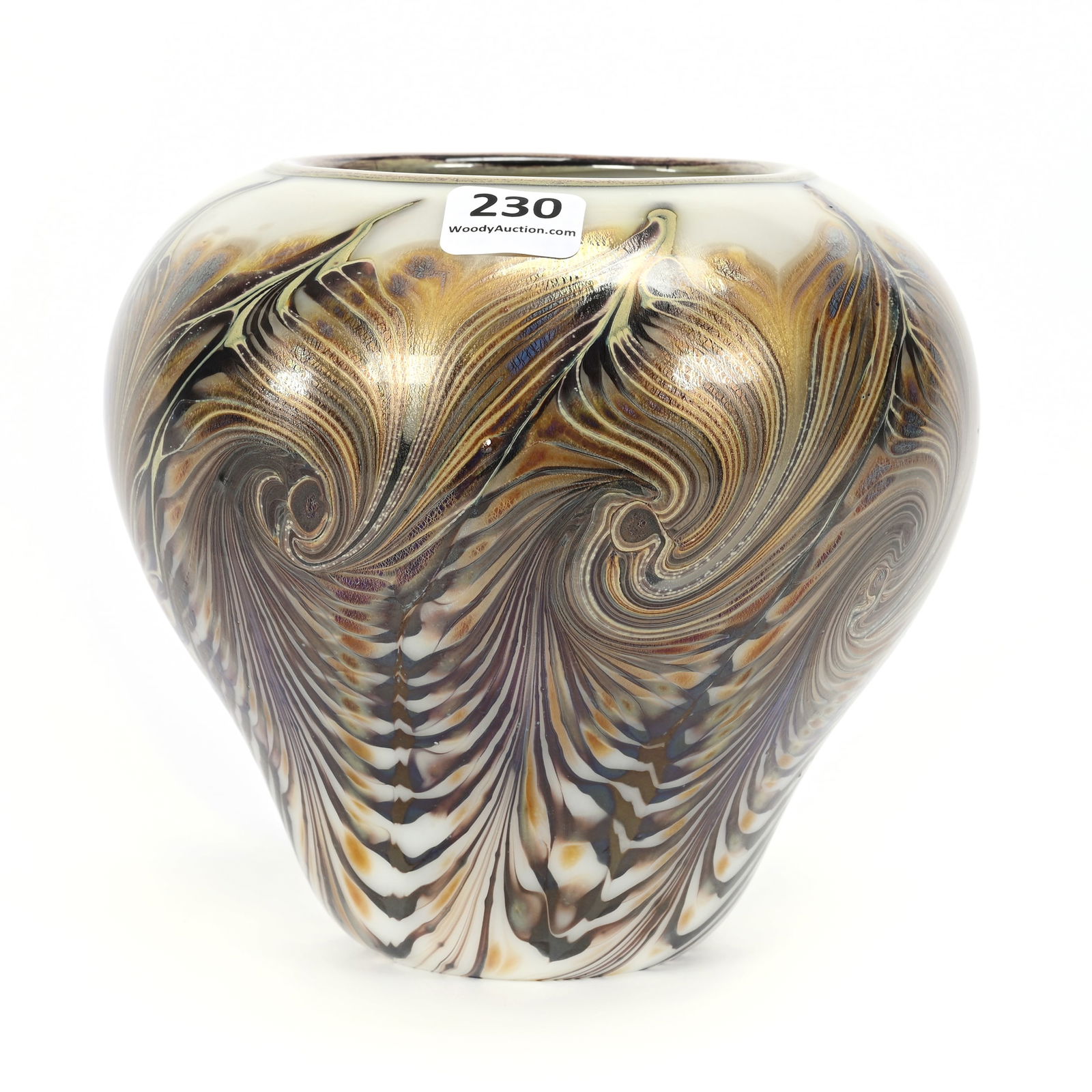 Vase Signed Orient & Flume Contemporary Art Glass (1 of 4)