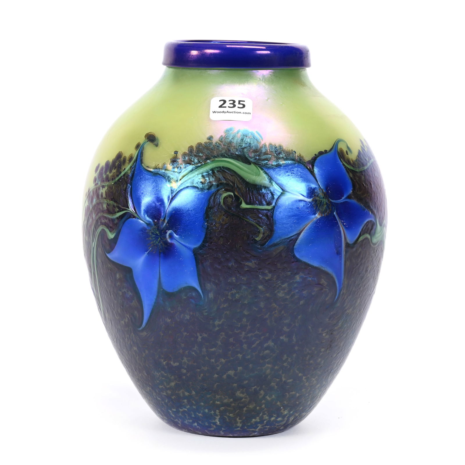 Vase Signed Orient & Flume Contemporary Art Glass (1 of 4)