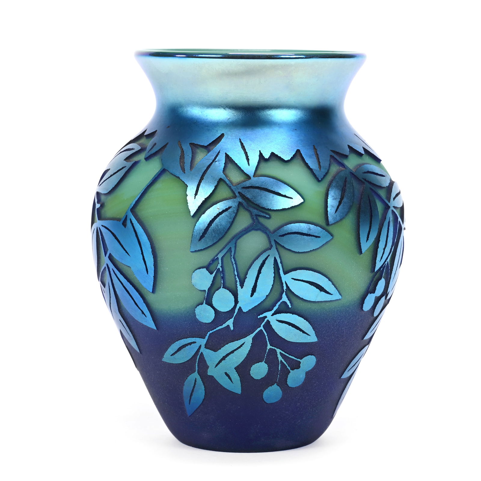 Vase Signed Orient & Flume Contemporary Art Glass (1 of 4)