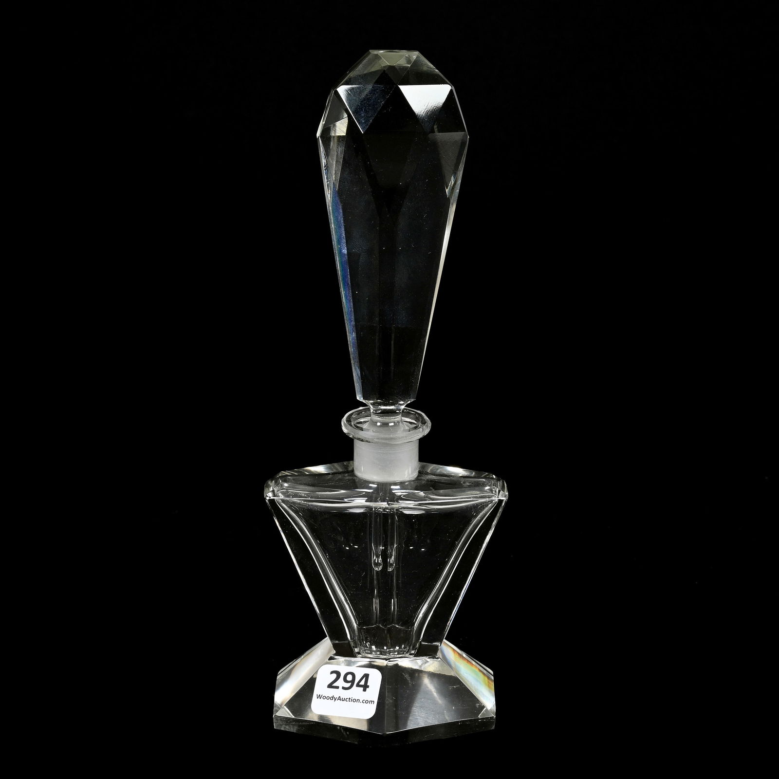 Perfume Bottle, Art Deco Signed Czechoslovakia (1 of 3)