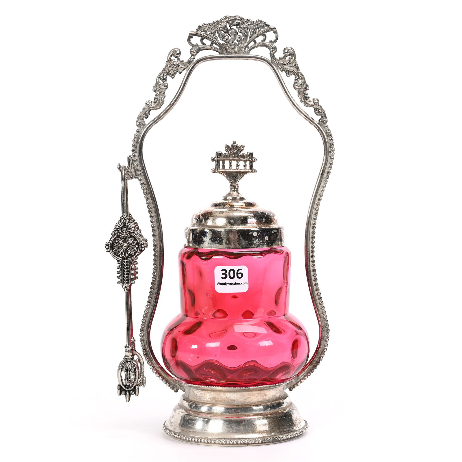 Pickle Castor, Cranberry Coinspot Insert (1 of 4)