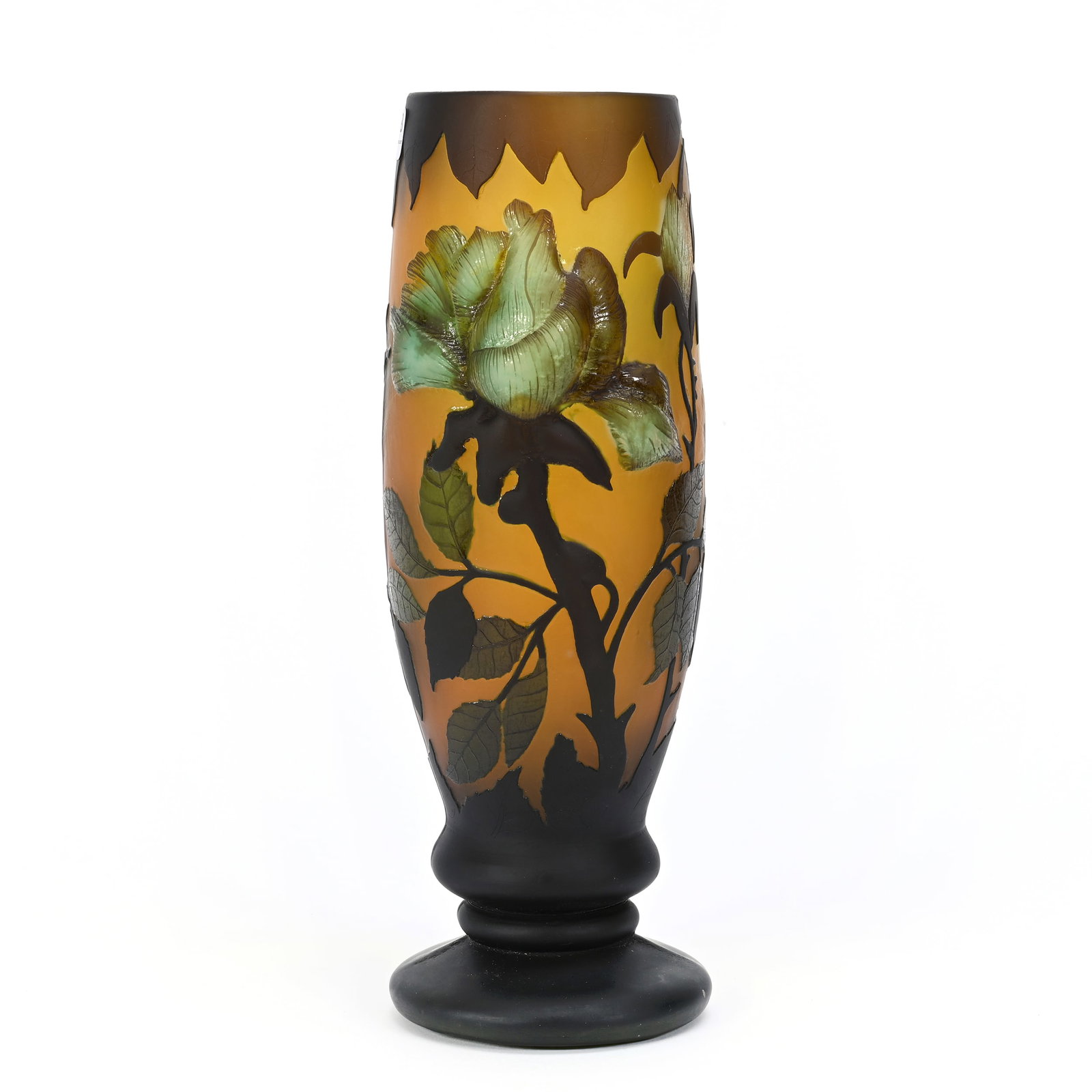 Vase, Modern Galle Blown Mold Iris (1 of 5)