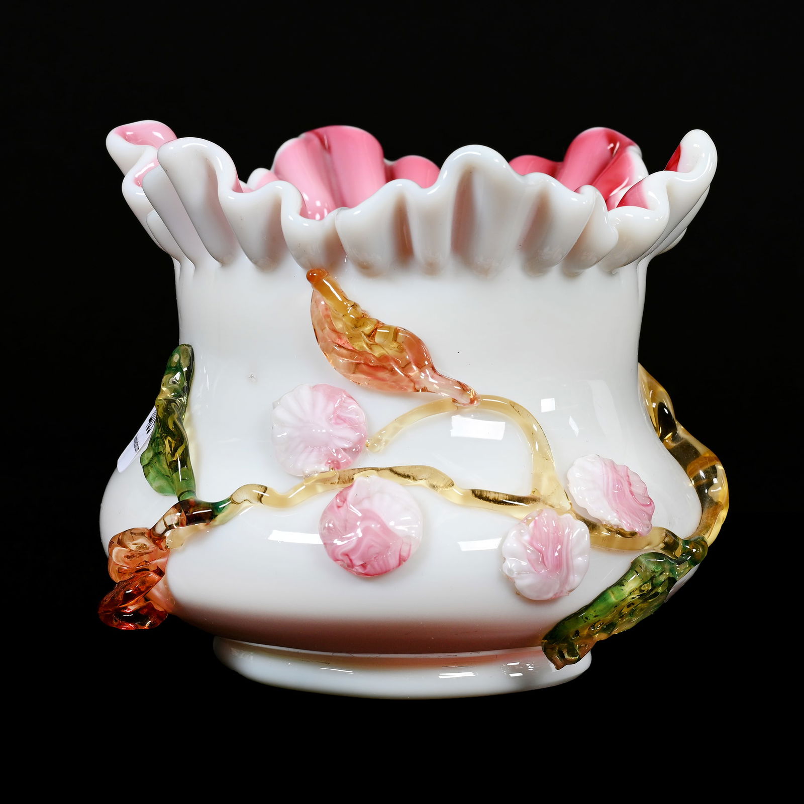 Vase, Cased Art Glass Attributed To Stevens & Williams (1 of 3)