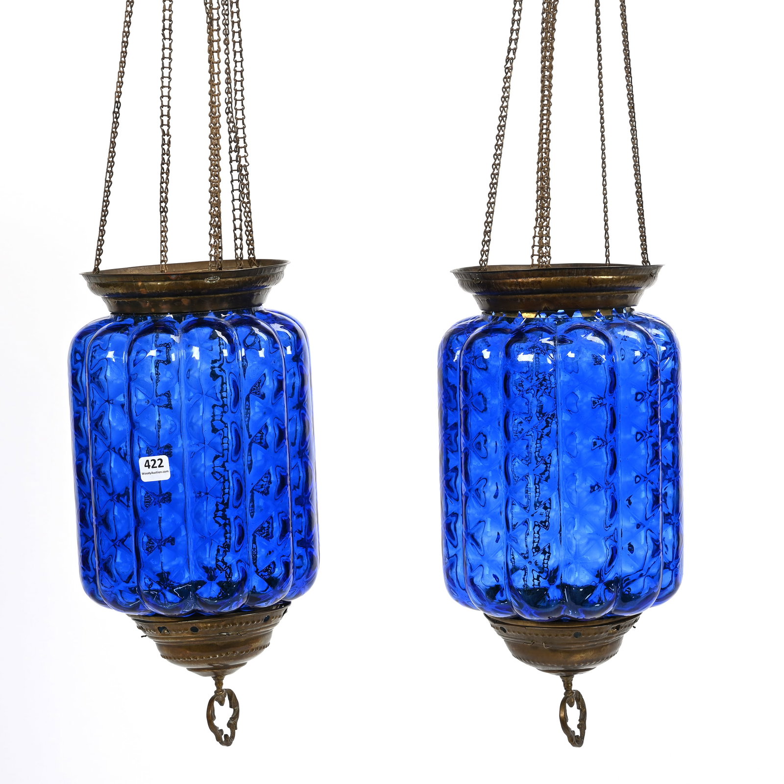 Pair Hanging Hall Lamps (1 of 2)