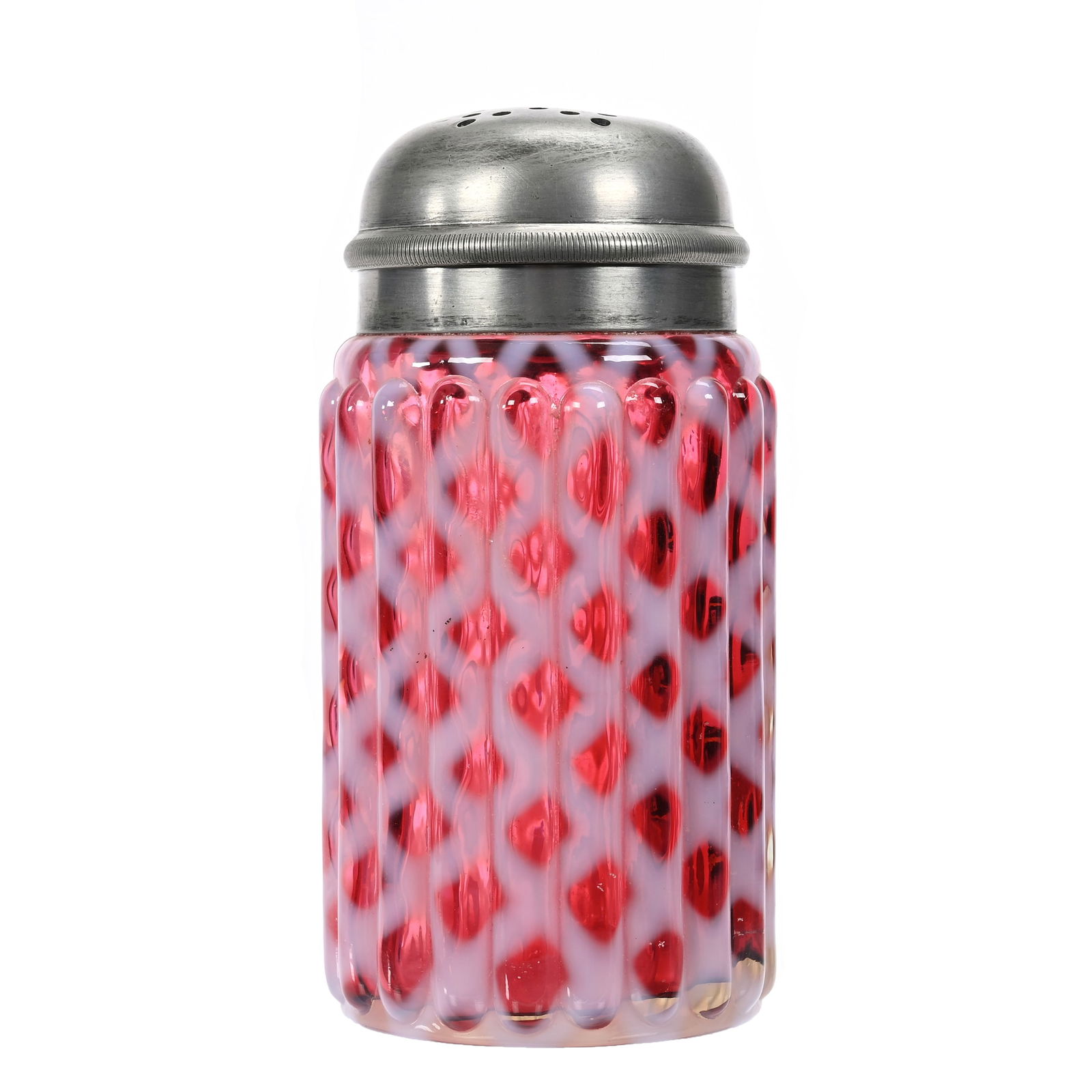 Sugar Shaker, Cranberry Opalescent (1 of 4)