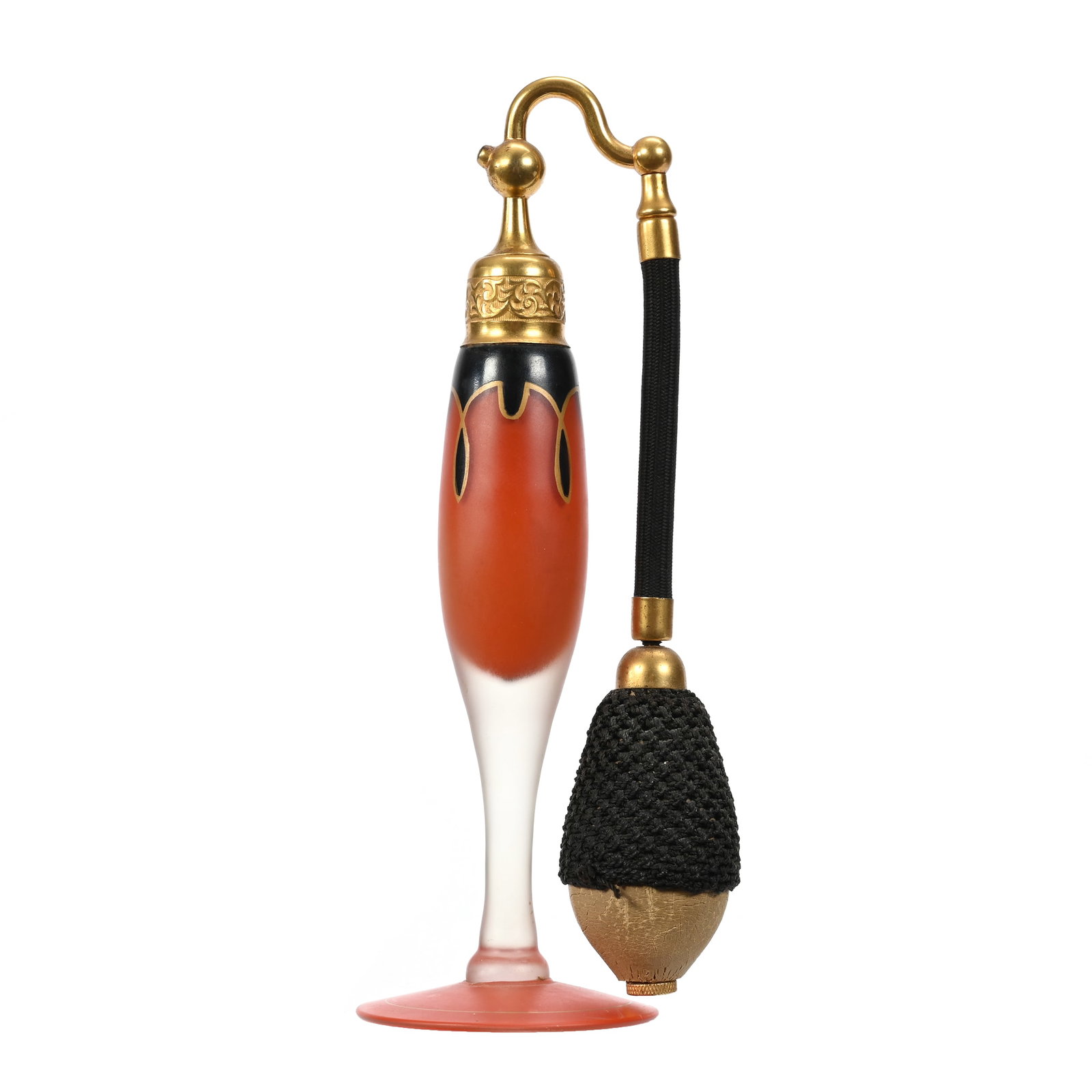 Atomizer Marked Devilbiss, Frosted Art Glass (1 of 3)