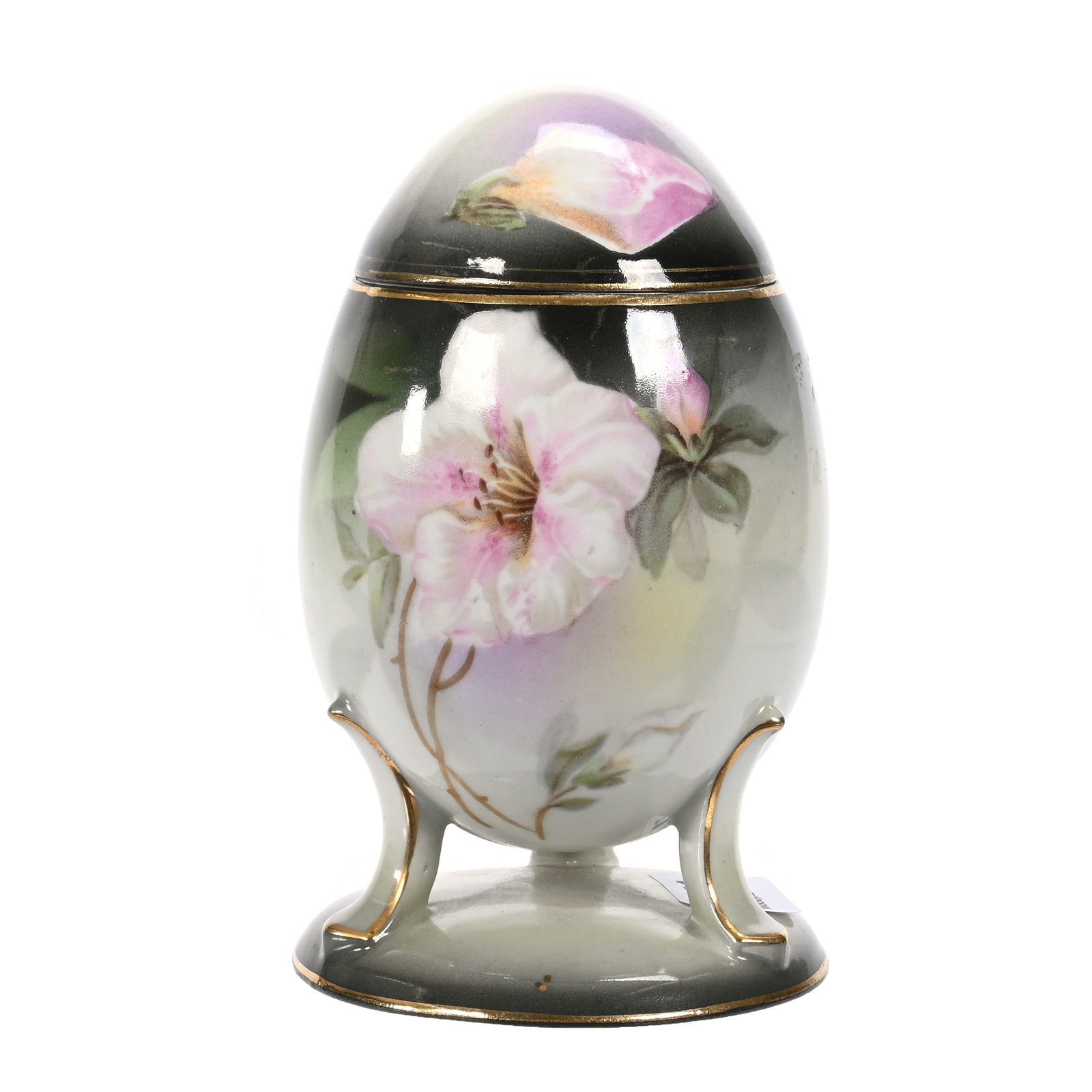 Pedestal Covered Egg Marked R.S. Tillowitz (1 of 3)