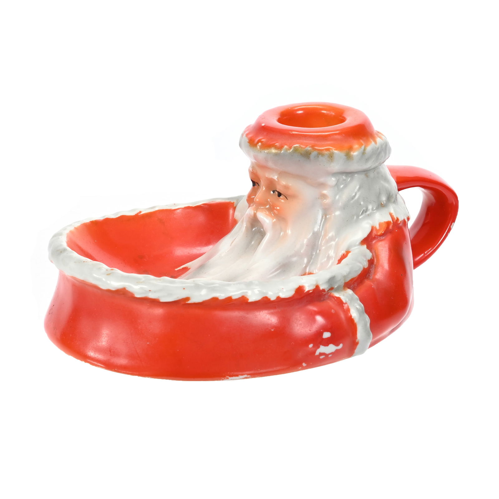 Chamberstick/Ashtray, Red Santa, Royal Bayreuth (1 of 3)