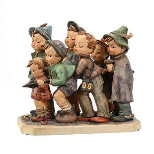 Figurine Titled "Adventure Bound", Hummel #347: Figurine Titled "Adventure Bound", Hummel #347, 7"x 8"x 4.75", Trademark #5, The Collection Of Harold & Joeleen Passow, IA.