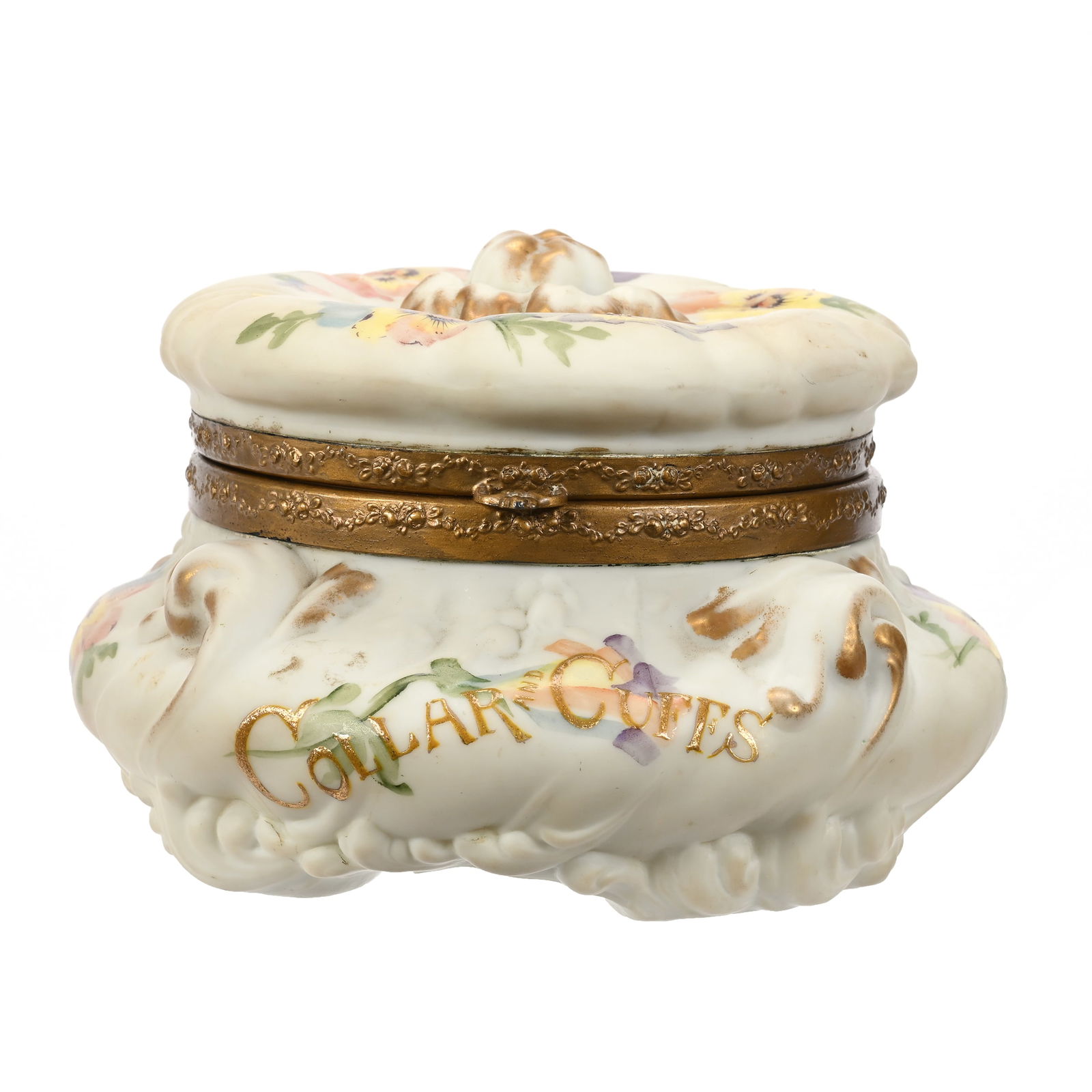 Dresser Box, Unmarked Mt. Washington Art Glass (1 of 4)