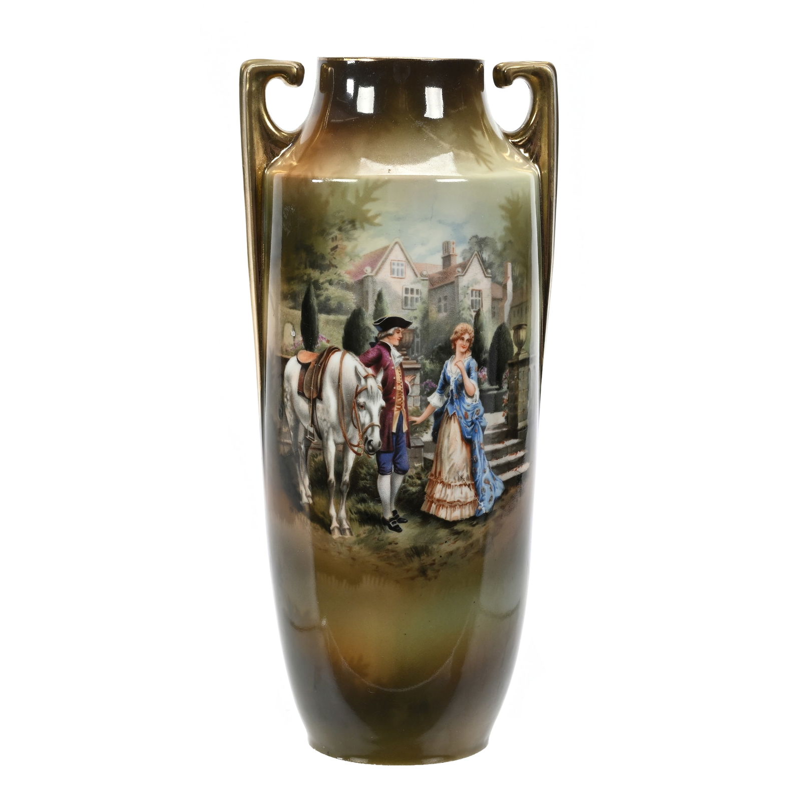 Vase Marked R.S. Suhl, Two Handles (1 of 3)