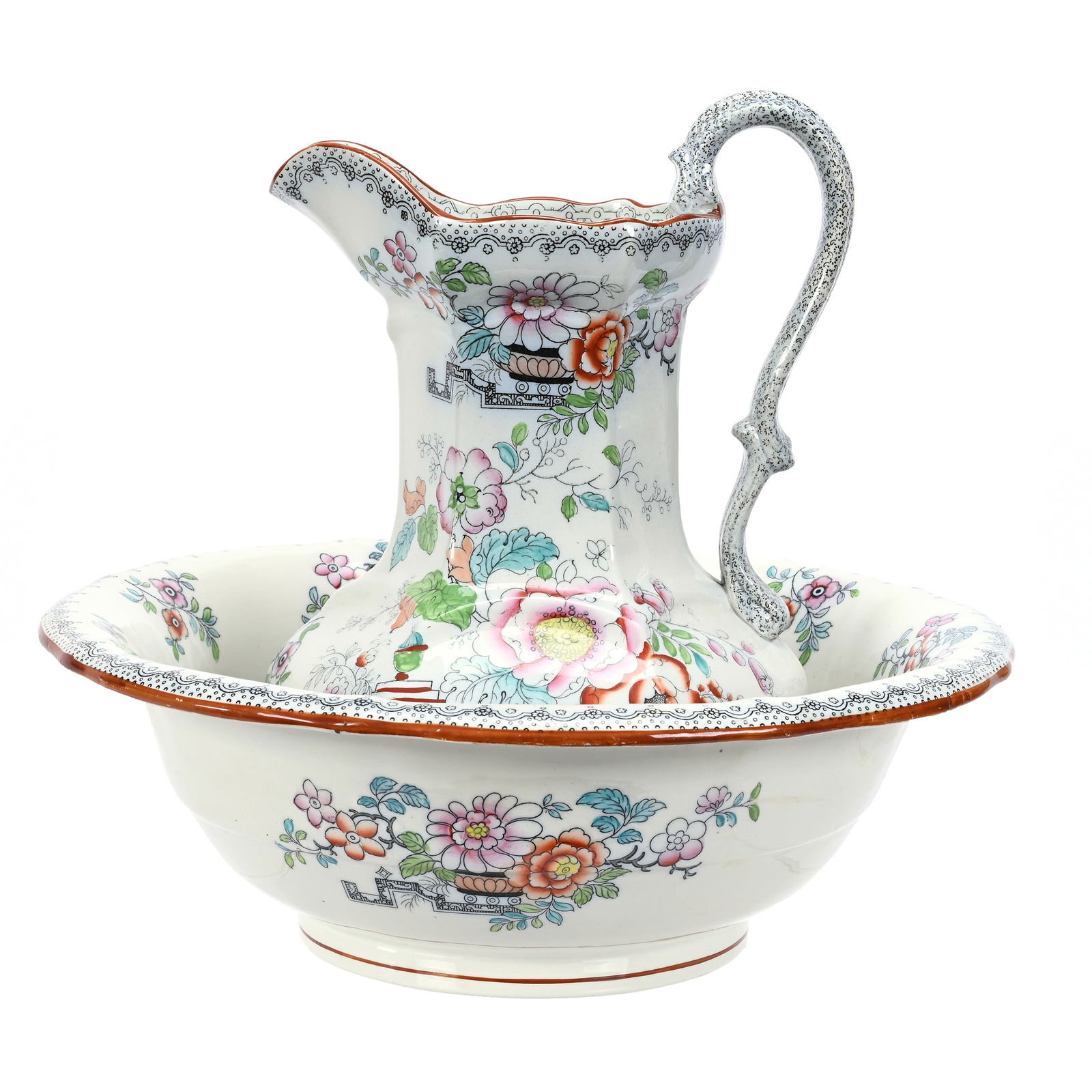 Pitcher & Bowl Set, Mason's Ironstone China (1 of 3)