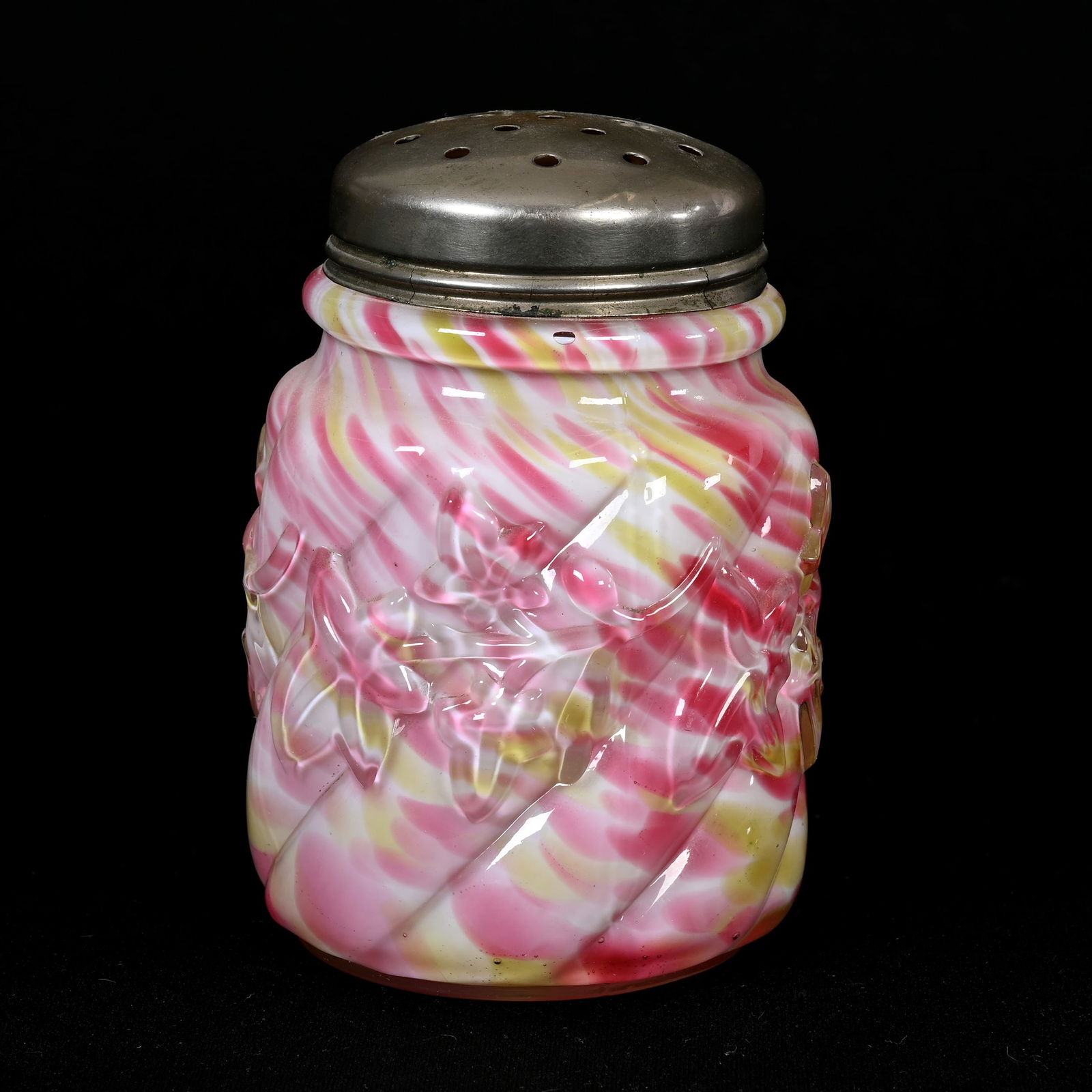 Sugar Shaker, Cased Pink/Yellow/White Mottled (1 of 3)