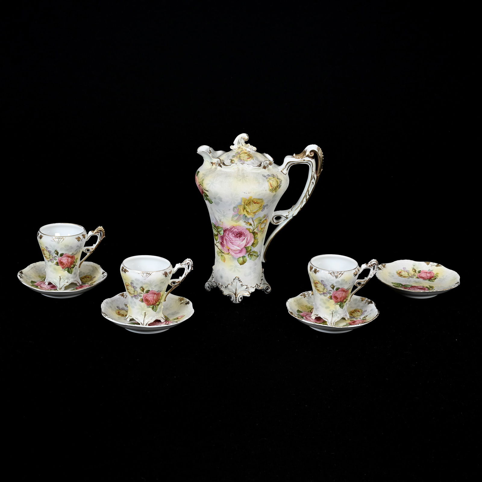 Chocolate Set, Royal Bayreuth Blue Mark (1 of 3)