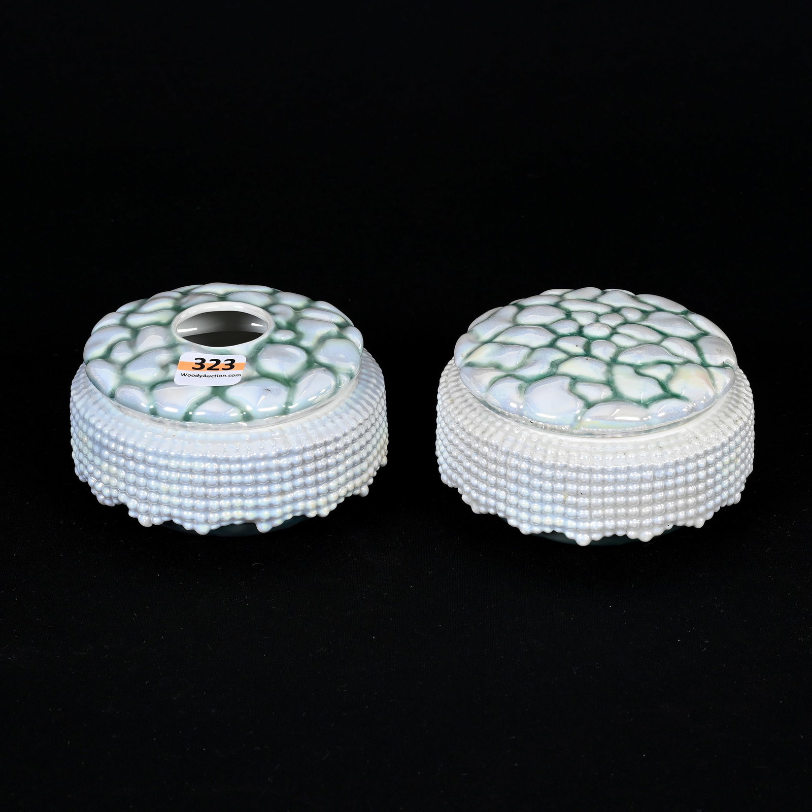 Hair Receiver & Powder Box, Royal Bayreuth Blue Mark (1 of 3)