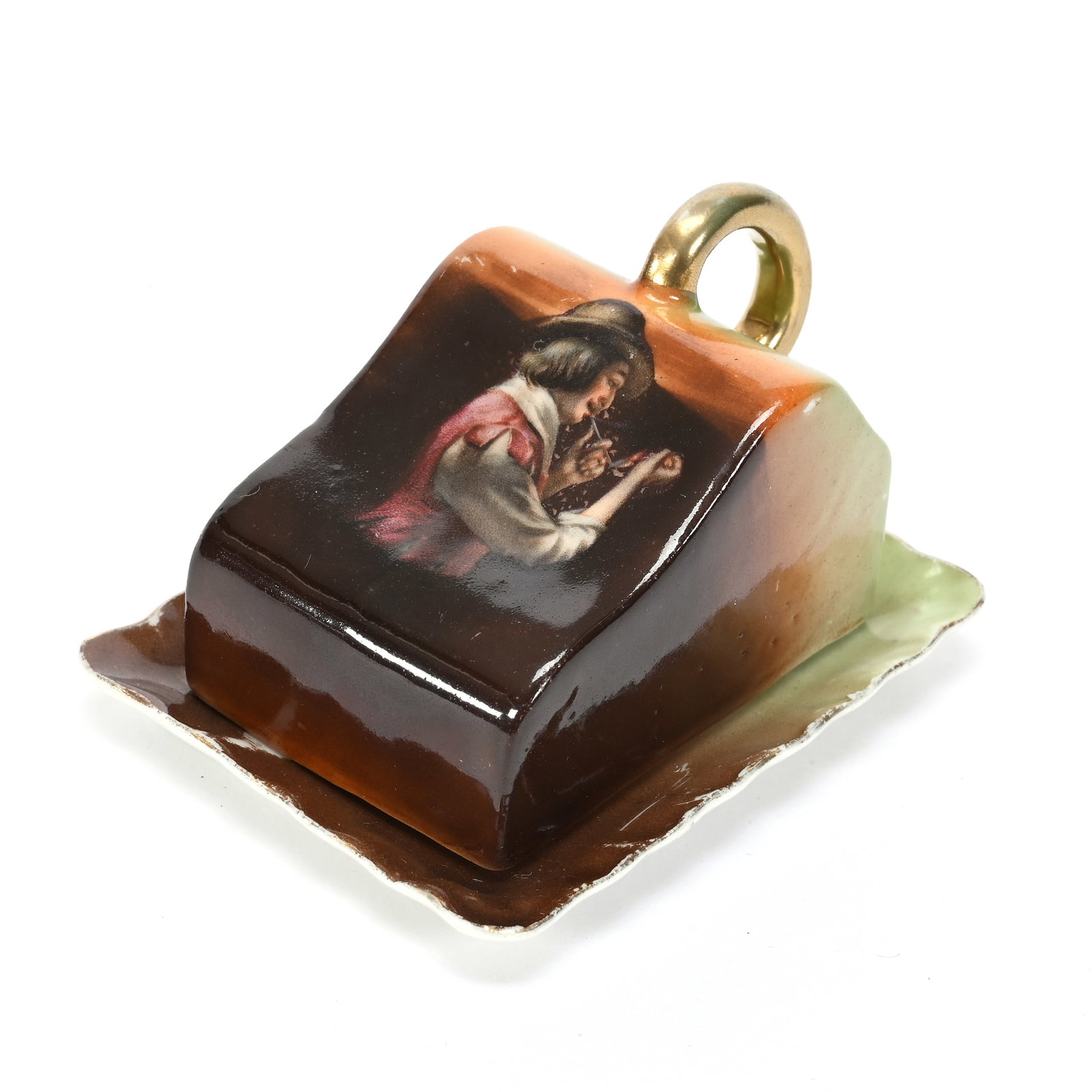 Miniature Covered Cheese Dish, Royal Bayreuth (1 of 3)