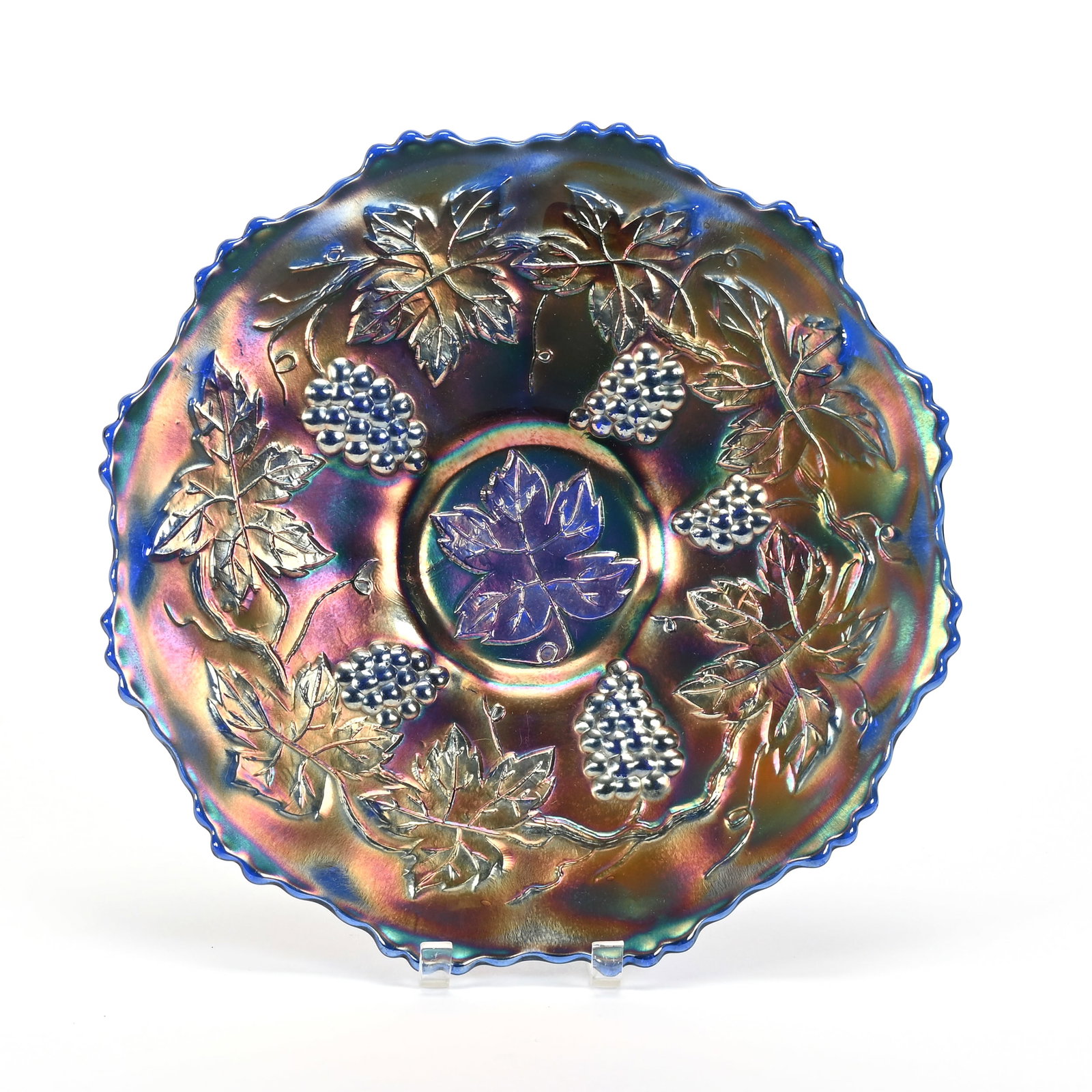 Plate, Carnival Glass, Vintage Pattern By Fenton (1 of 2)