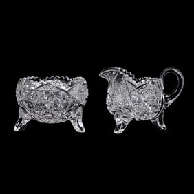 Footed Creamer & Sugar, ABCG