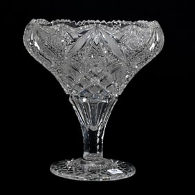 Rolled Rim Tazza, ABCG, Pattern #100 By Elmira