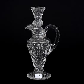 Pedestal Cruet, American Brilliant Cut Glass