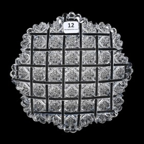 Plate, ABCG, Signed Egginton Trellis Pattern