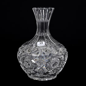 Water Carafe, American Brilliant Cut Glass