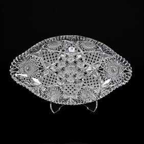 Ice Cream Tray, American Brilliant Cut Glass