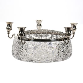 Centerpiece, American Brilliant Cut Glass