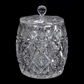 Cookie Jar, Barrel Shape, ABCG, Brazilian Pattern