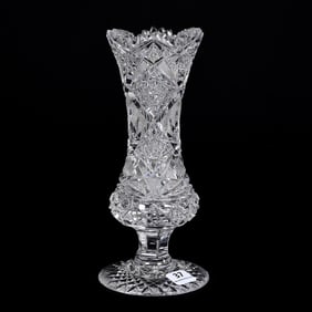 Pedestal Vase, ABCG, Pattern #100 By Elmira