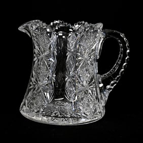 Pitcher, ABCG, Signed Hawkes Teutonic Pattern