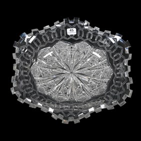 Oval Bowl, ABCG, Greek Key Pattern By Meriden