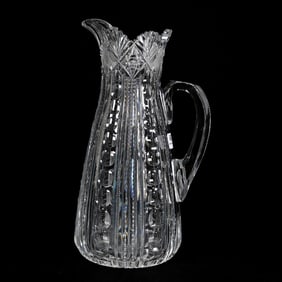 Pitcher, American Brilliant Cut Glass