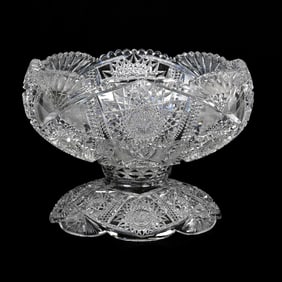 Punch Bowl, Two Part, ABCG, Columbia Pattern
