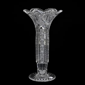 Pedestal Vase, ABCG, Cypress Pattern By Clark