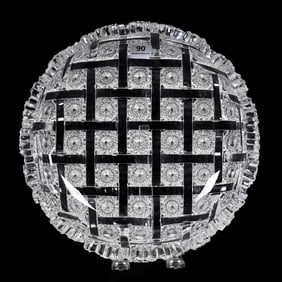 Bowl, ABCG, Signed Hawkes Willow Pattern